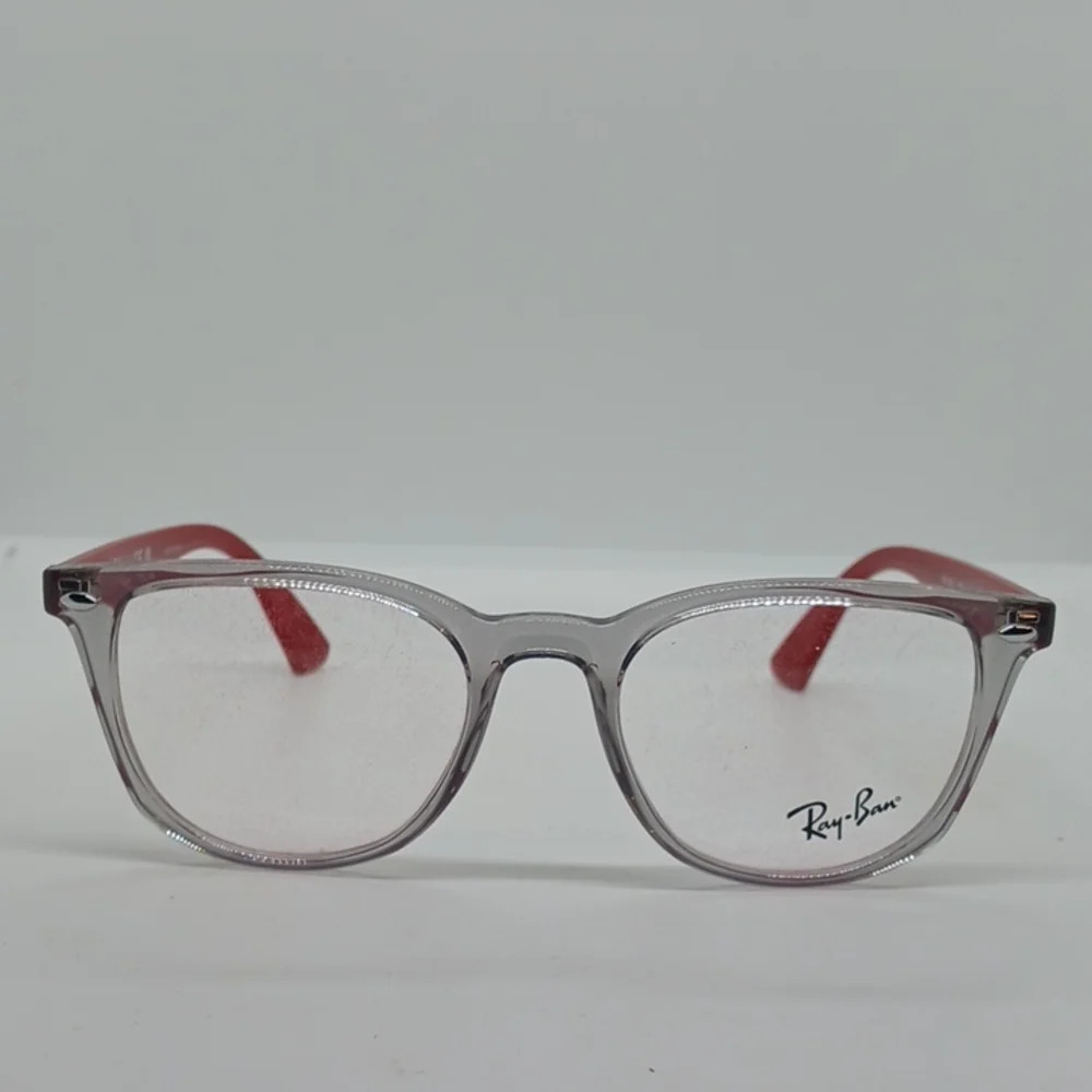 NWT KIDS RAY-BAN EYEGLASS FRAMES 1601 CLEAR RED - Picture 2 of 5